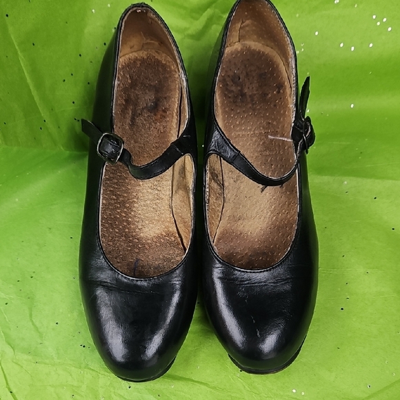 Folklorico Shoes Black Heels - Picture 2 of 6